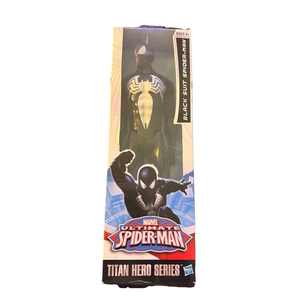 Marvel Ultimate Spider-Man Black Suit Spider-Man Titan Hero Series Figure